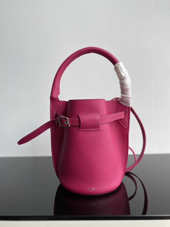 Fake Celine Cheap Purple Big Bag Bucket Nano Cowhide Bucket Bag